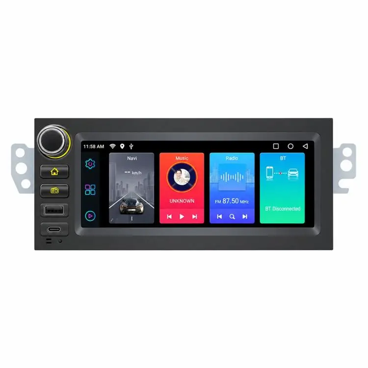 6.86 inch Car MP5 Player Wireless Central Control Smart Screen for Chevrolet(Black Red)