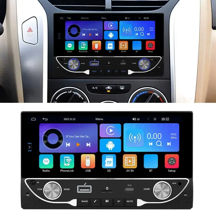 6.86 inch Car Wireless Carplay Dual Spindle MP5 Player, Specification