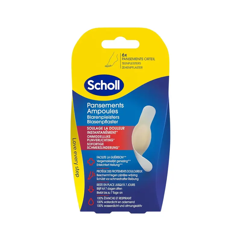 6 Pansements Hydrocolloïdes Orteils - Scholl