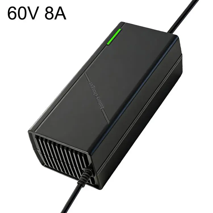 60V 8A Smart Lithium Battery Charger For E-Bike & Electric Scooter UK Plug