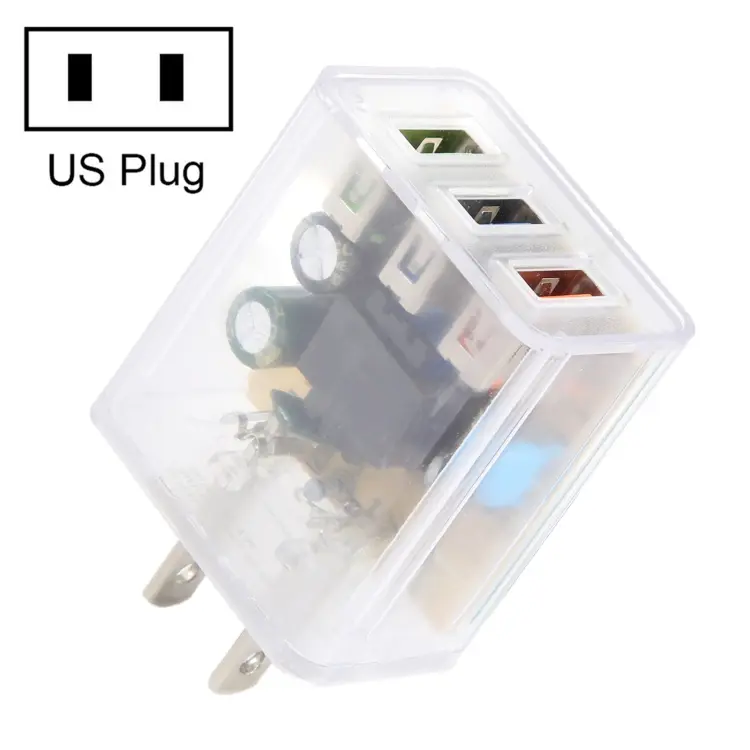 64-222 2A Three USB Transparent Charger, specification