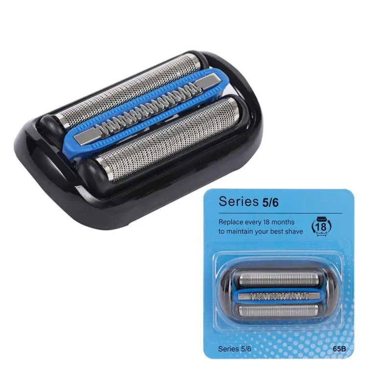 65B Replacement Head For Braun Series 5 & 6 Shavers 50-R1000s / 50-B1200S / 50-B1300s(Black)