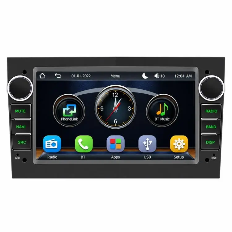 7 inch Car MP5 Player Phone Connectivity Bluetooth Reversing Camera for OPEL(Black Red)