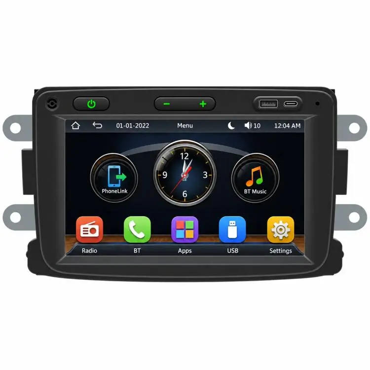 7 inch Car MP5 Player Wireless Central Control Smart Screen for Renault Dacia 2016–2018(Black Red)