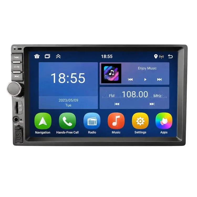 7 inch TCD-106B In-Car Navigation Smart Center Console Universal Voice Control, Radio, And Reverse Camera All-In-One Unit