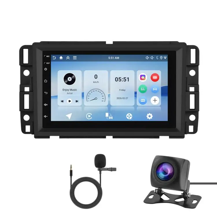 7 Inch Wireless Carplay Android Car Stereo Navigation Radio Receiver, For Chevrolet Silverado / GMC Savana / Buick Enclave, Memory