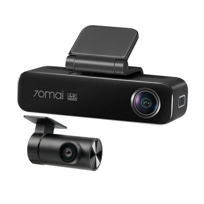 70mai Dash Cam 4K M800 with Built-In eMMC, Dual Sony STARVIS 2, HDR Recording, 4G LTE & Compact Design