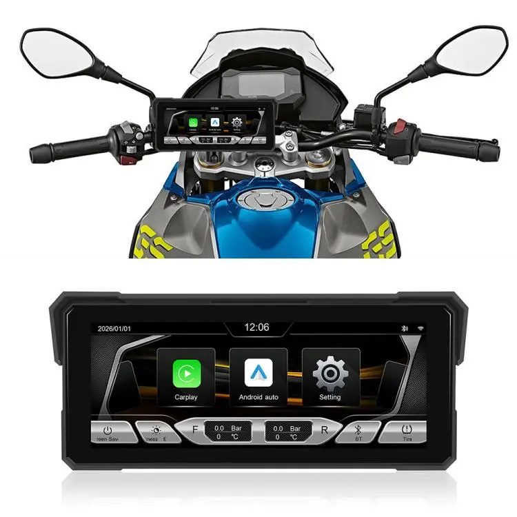 8.1 inch Motorcycle Portable Waterproof Wireless CarPlay GPS Navigator, Specification