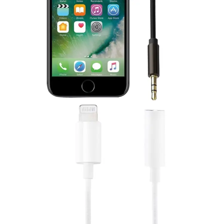 8 Pin 3.5mm Earphone Audio Adapter, Line Length