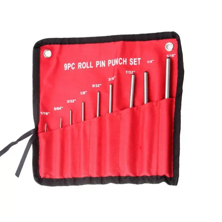 9-in-1 Heavy Duty Roll Pin Punch Set Round Punch Removal Tools, Spec