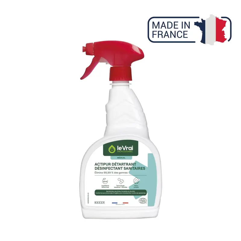 Actipur Détartrant Désinfectant Sanitaires - Deux contenances disponibles - Le Vrai Professionnel
