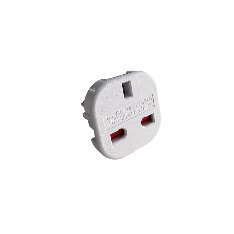 Adaptateur - Prise Alimentation UK vers Europe - Gris