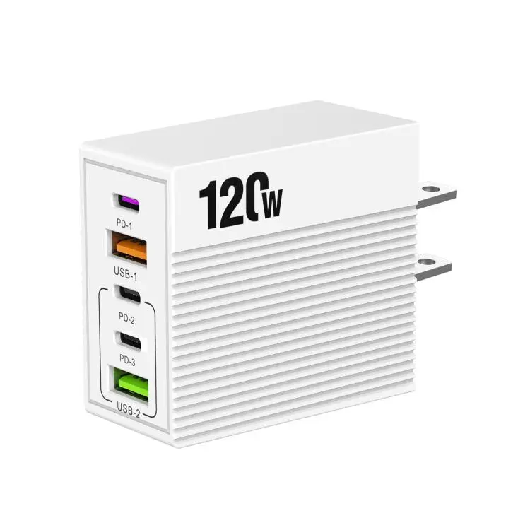 ADC-F007 120W 3xType-C Dual USB Multi-Port Charger, Plug