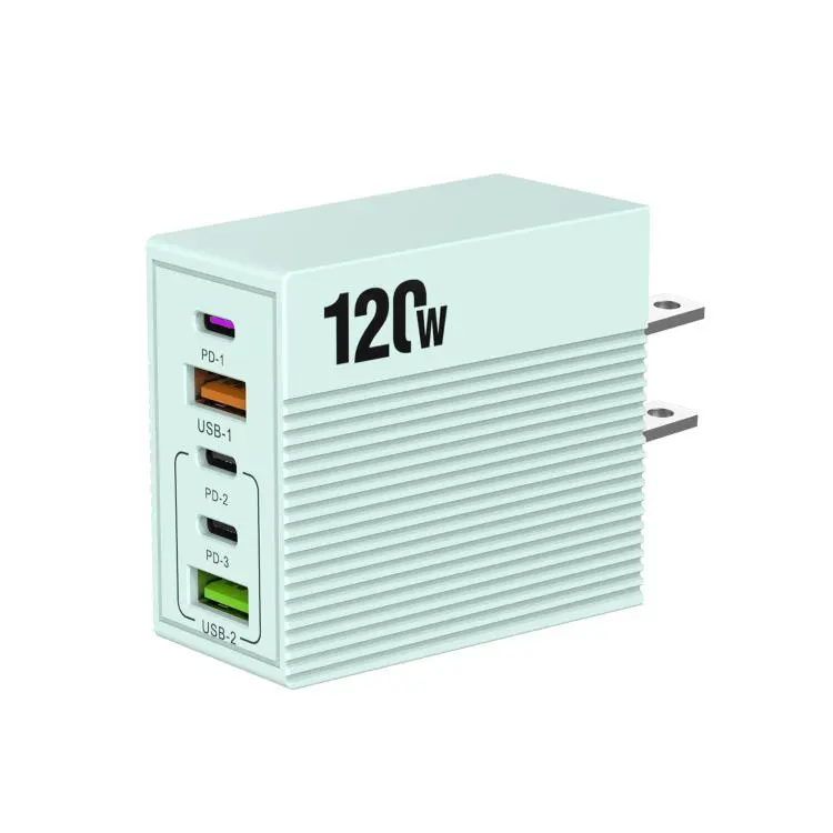 ADC-F007 120W 3xType-C Dual USB Multi-Port Charger, Plug