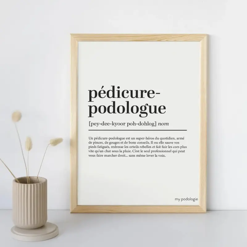 Affiche décorative cabinet pédicure-podologue