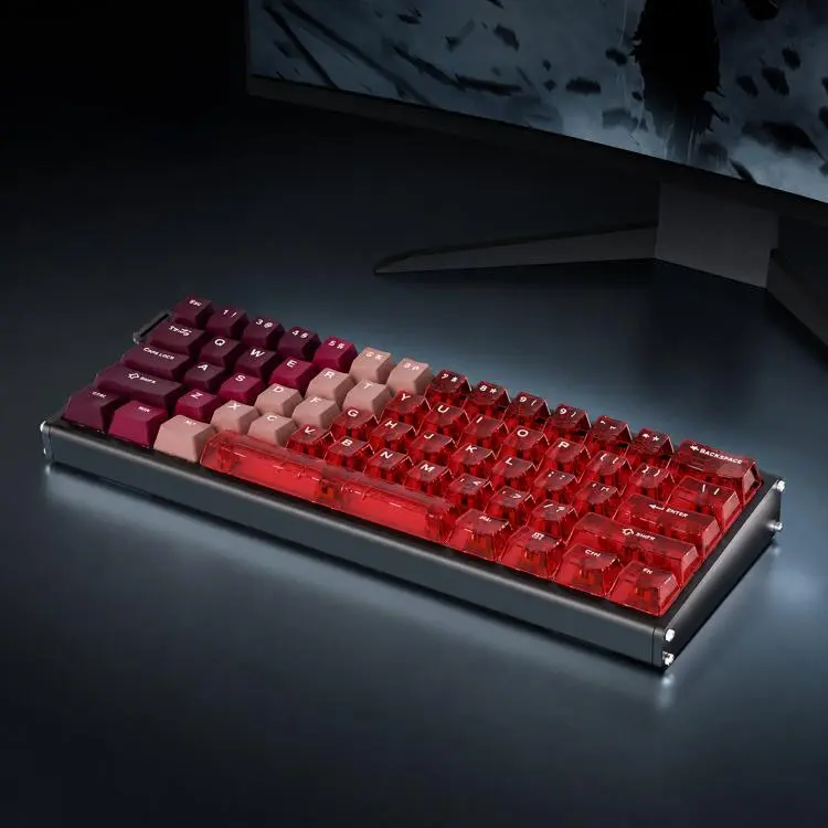 Ajazz ALUX60 CNC Aluminum Magnetic Switch Wired Gaming Keyboard, 8K Polling Rate 0.01mm RT Hot Swappable RGB, Color