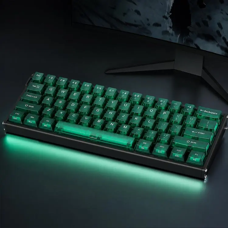 Ajazz ALUX60 CNC Aluminum Magnetic Switch Wired Gaming Keyboard, 8K Polling Rate 0.01mm RT Hot Swappable RGB, Color