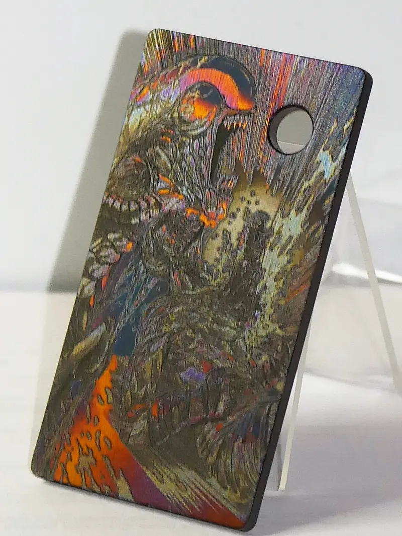 ALIEN SvF V5 Titanium Engraved Back Panel - Porte gravée Titanium SvF V5 (arrière)