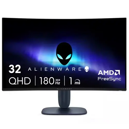 Alienware AW3225DM 32" Curved QHD Gaming Monitor – 180Hz, 1ms, HDR, FreeSync