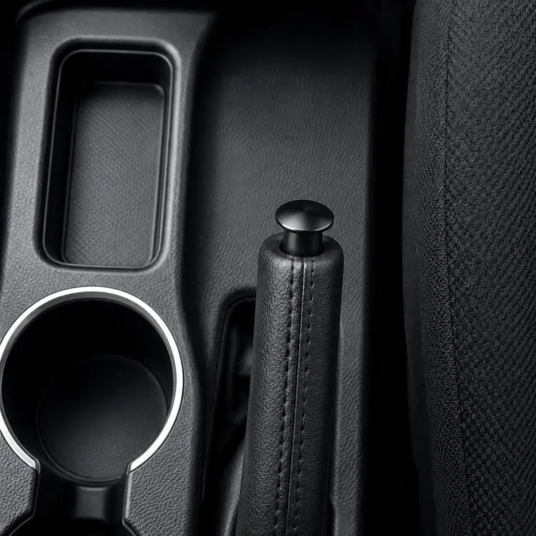 Aluminum Alloy Car Modified Handbrake Release Button Cover(Black)