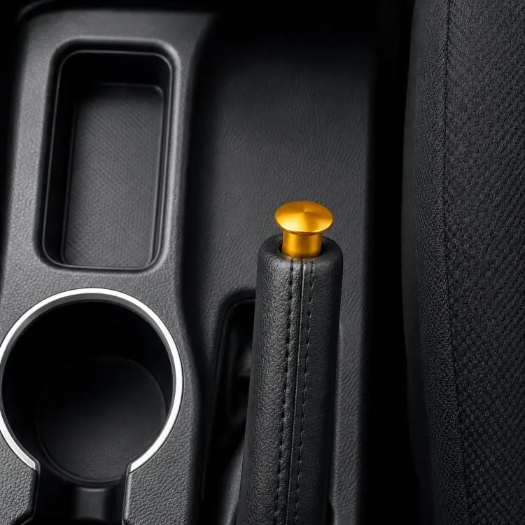 Aluminum Alloy Car Modified Handbrake Release Button Cover(Gold)