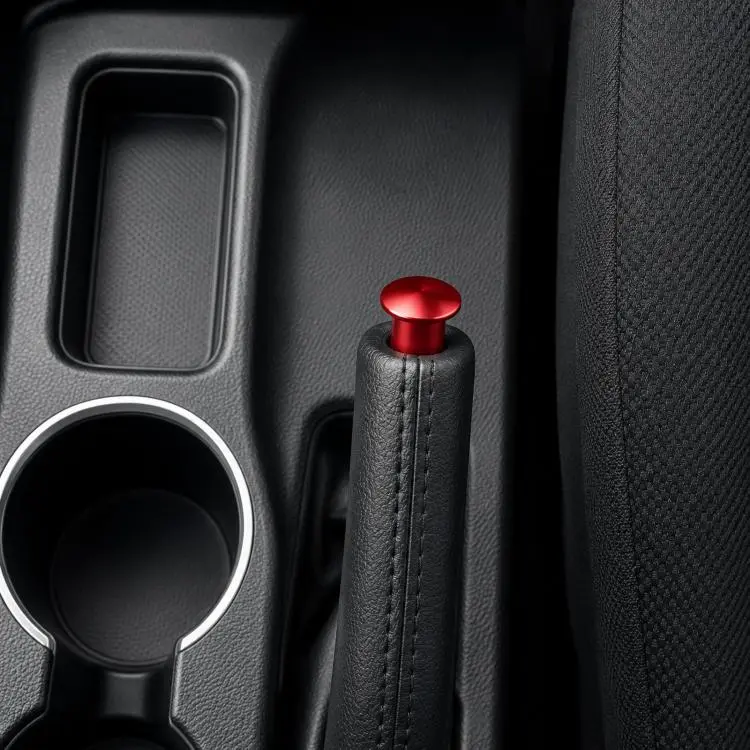 Aluminum Alloy Car Modified Handbrake Release Button Cover(Red)