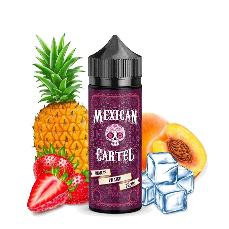 Ananas Fraise Pêche 100ML - Mexican Cartel