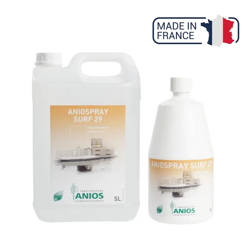 Aniospray Surf 29 - Désinfectant à pulvériser - 1L ou 5 L - Anios