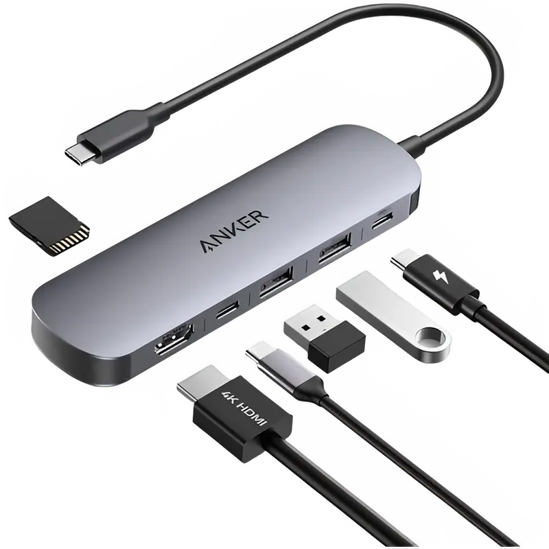 Anker 7-in-1 USB-C Hub with HDMI, USB & 100W Power Delivery