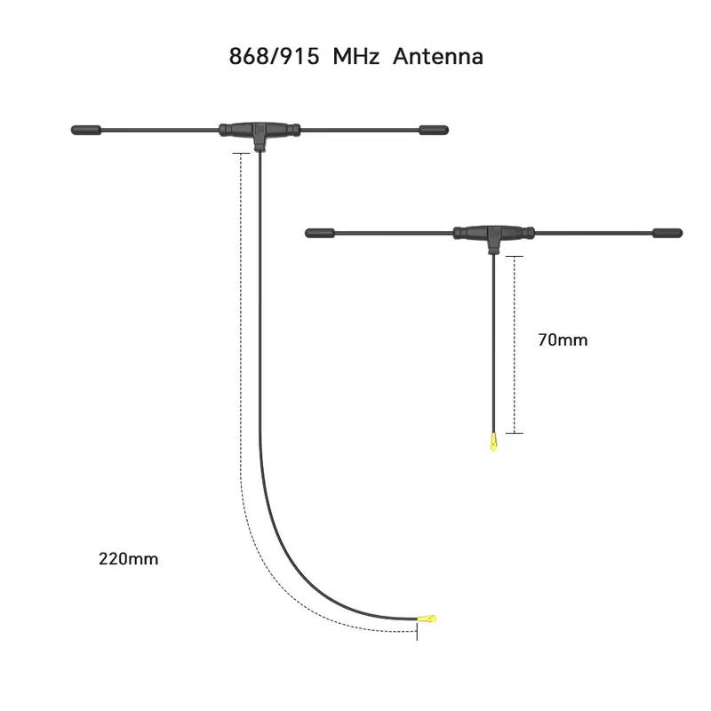 Antenne ELRS/CRSF 2.4Ghz/915Mhz/868Mhz/Dualband