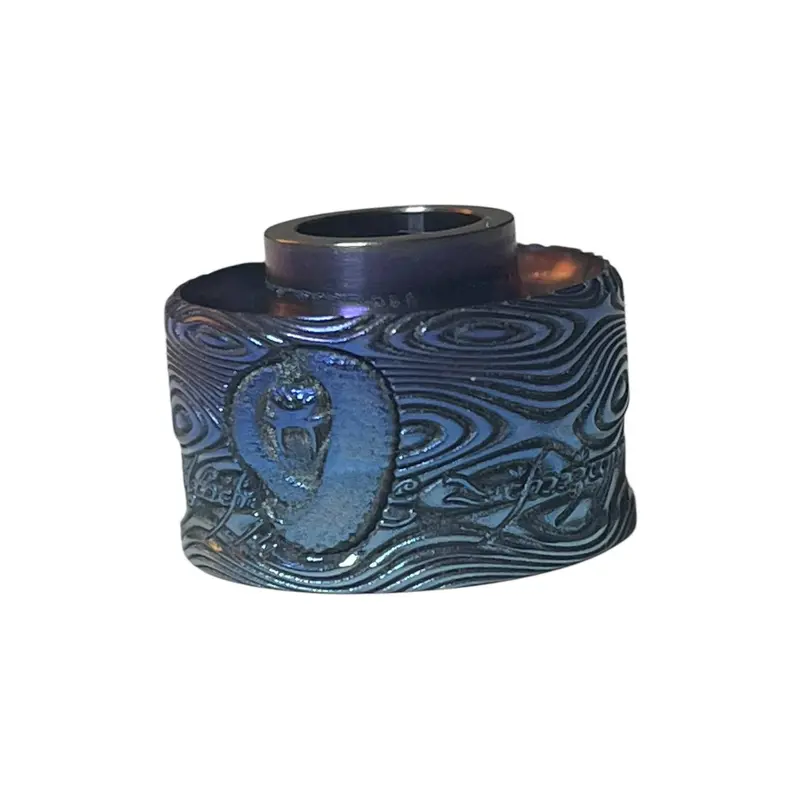 Antiquity V1 Colored Titanium cap Multilevel LOTR and Snake Full Engraved #AntF0014