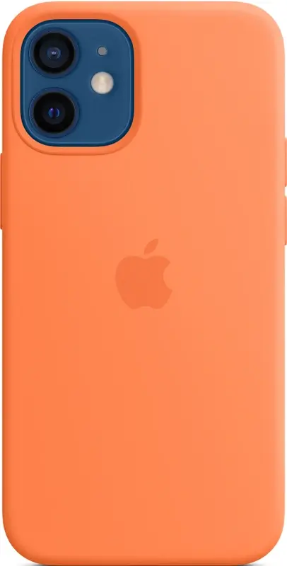 Apple iPhone 12 mini Silicone Case with MagSafe - Kumquat - Orange