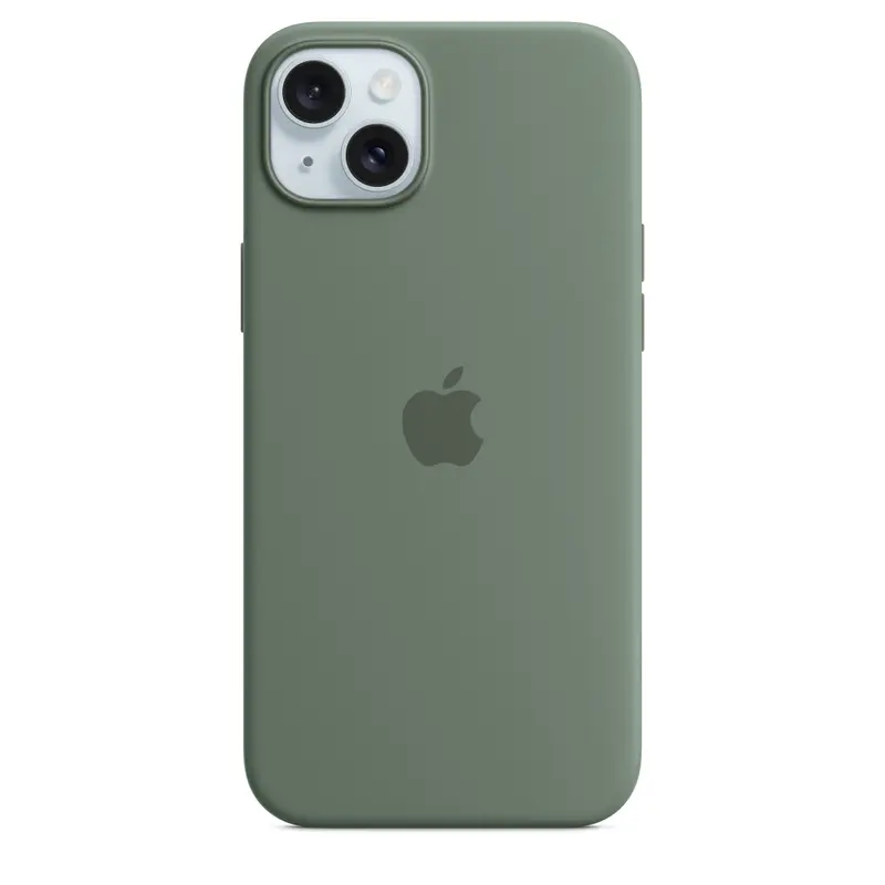 Apple iPhone 15 Plus silicone case - green