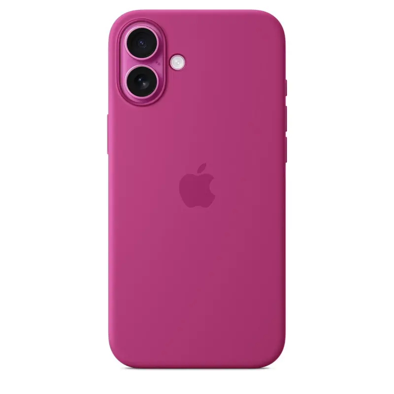 Apple iPhone 16 plus silicone case - Fuchsia - purple