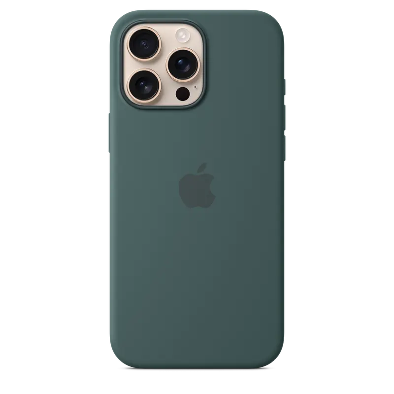 Apple iPhone 16 Pro Max Silicone Case - Lake Green