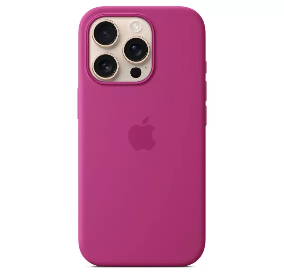 Apple iPhone 16 Pro Max Silicone Case w/ MagSafe - Fuchsia