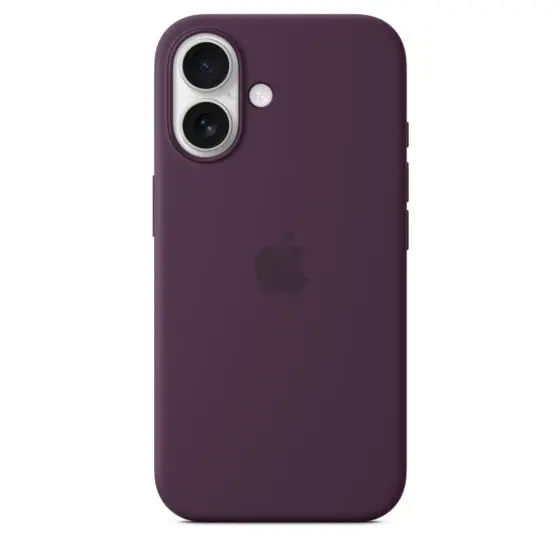 Apple iPhone 16 Silicone Case w/ MagSafe - Plum
