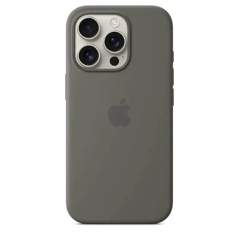 Apple iPhone 16 Silicone Case w/ MagSafe - Stone Gray