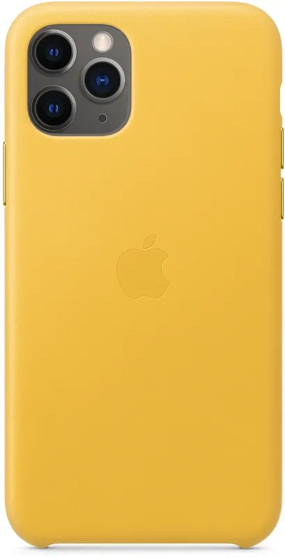 Apple Leather Case for iPhone 11 Pro – yellow