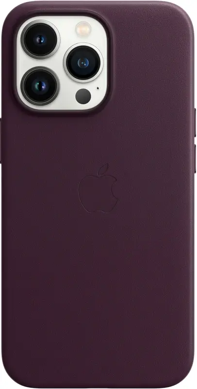 Apple Leather Case with MagSafe for iPhone 13 Pro – Dark Purple