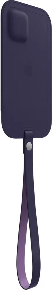Apple Leather Sleeve with MagSafe for iPhone 12 Pro Max - Dark Violet - Purple
