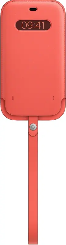 Apple Leather Sleeve with MagSafe for iPhone 12 Pro Max – pink