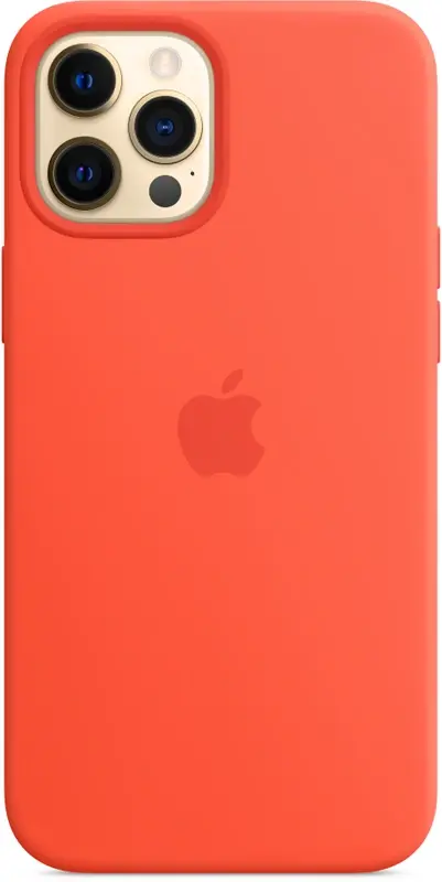 Apple Silicon case with MagSafe for iPhone 12 Pro Max – orange