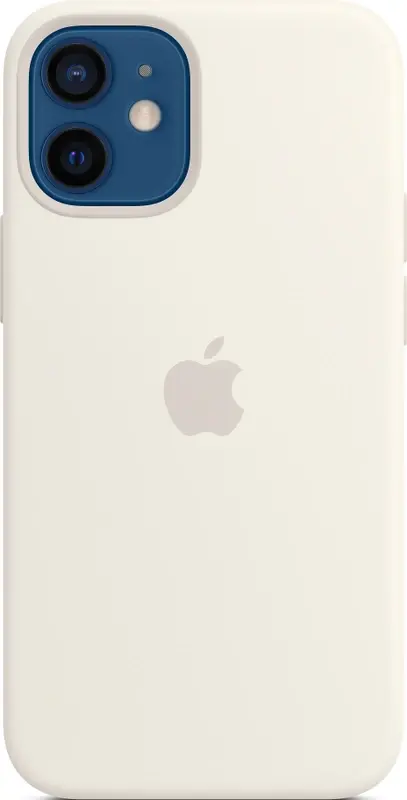 Apple Silicone Case with MagSafe for iPhone 12 mini – White