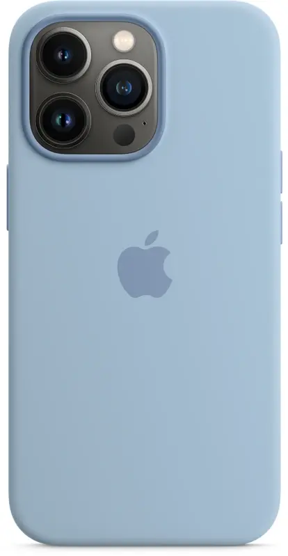 Apple silicone case with MagSafe for iPhone 13 Pro – fog blue