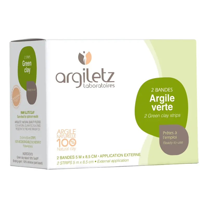 Argile verte bande 5mx8.5 cm 2 bandes - Argiletz