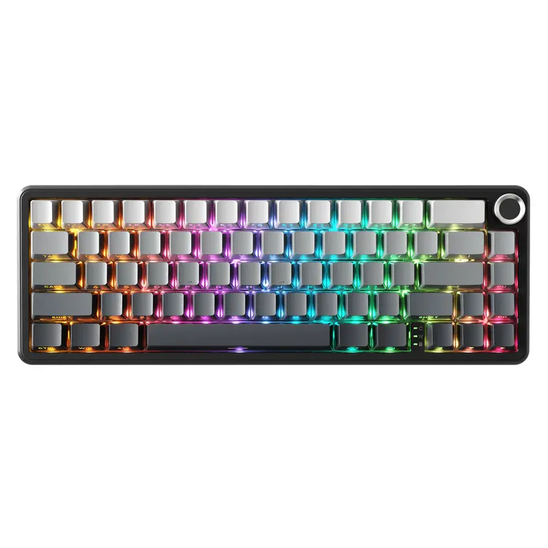 ATTACK SHARK X66 Clavier mécanique sans fil avec keycaps PBT imprimés sur le côté