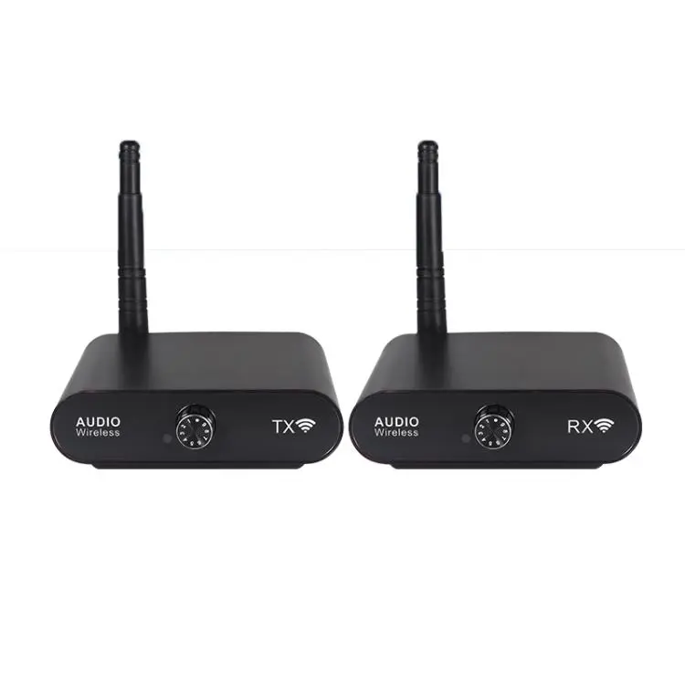 AU2410 Wireless 2.4G Audio Transmitter 1 Transmitter + 1 Receiver(Black)