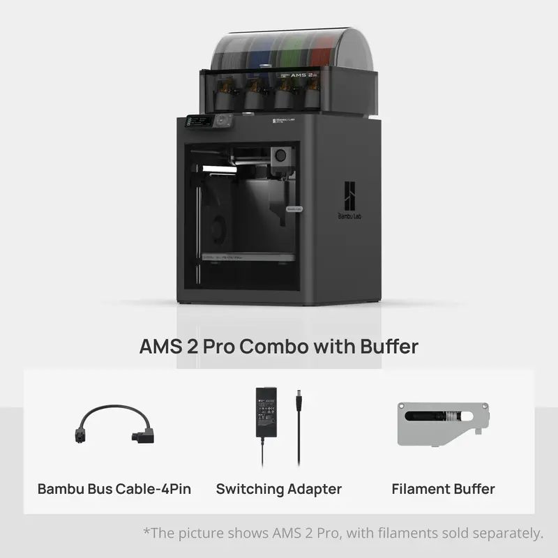 Bambu Lab P1S AMS 2 Pro Combo with buffer