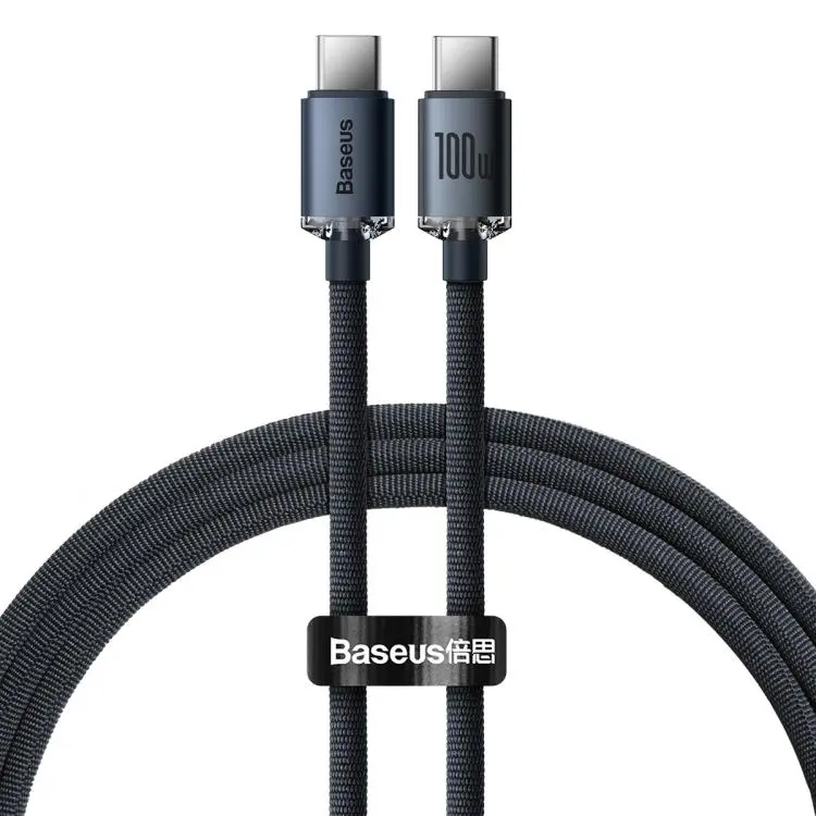 Baseus Crystal Shine Series Fast Charging Cable Type-C to Type-C 100W Cable, Length
